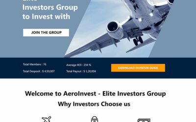 Aero Invest – HYIP Template : ID – 01