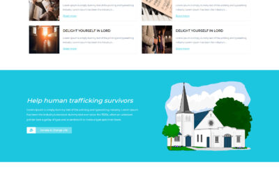 Church website template