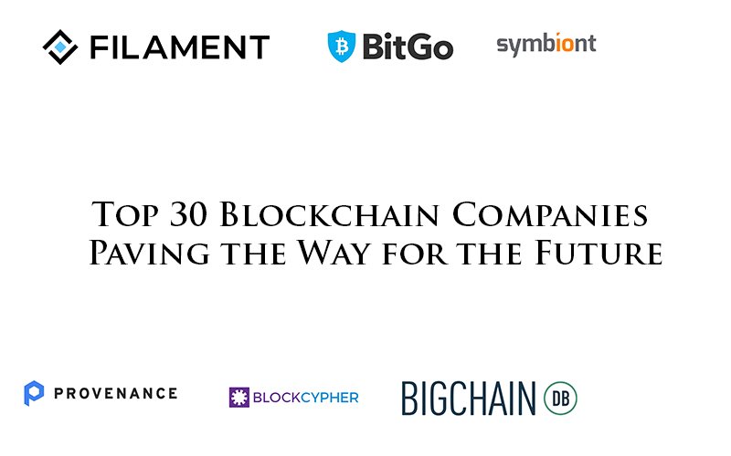Top 30 Blockchain Companies Paving the Way for the Future