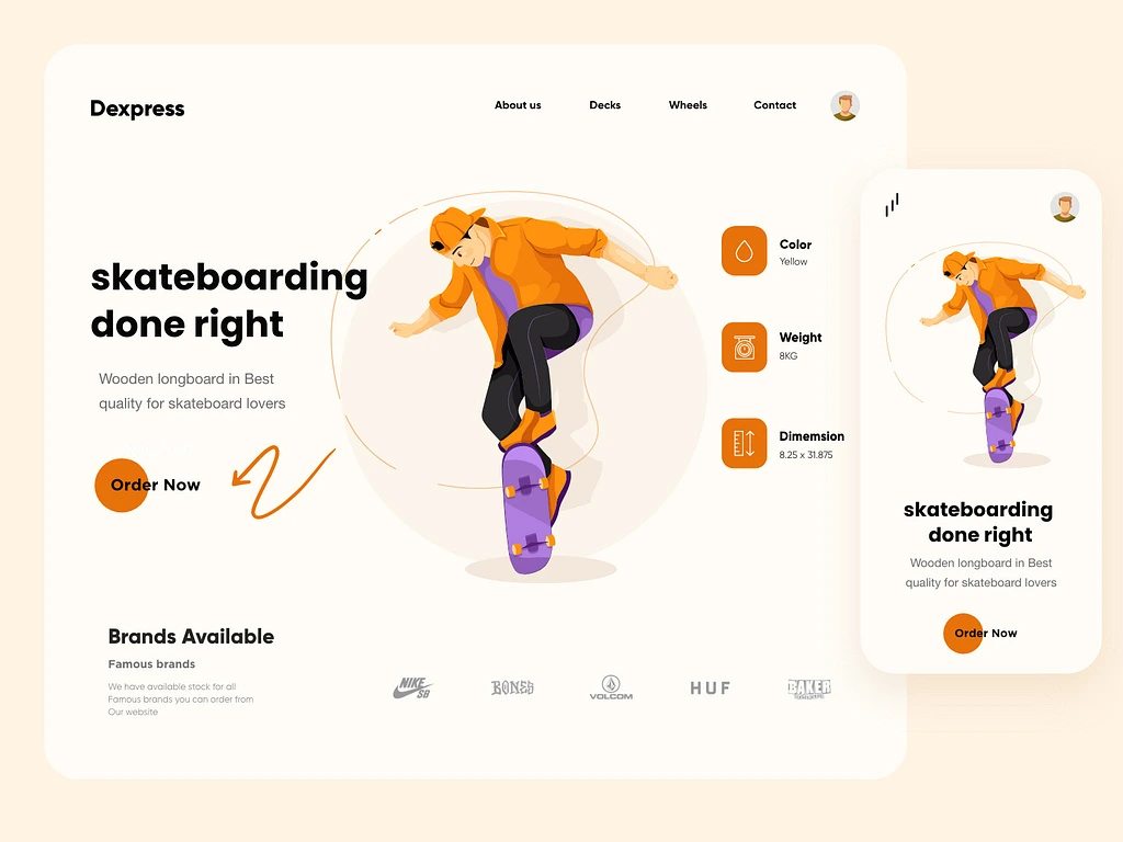 landing page