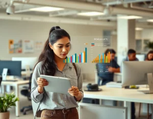 one girl seeing return on ad spend in tab