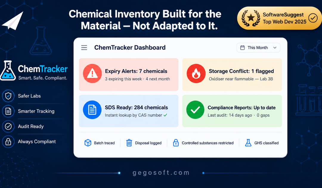 ChemTracker: Chemical Inventory Management Software Built for the Compliance Reality of Indian Laboratories and Manufacturers