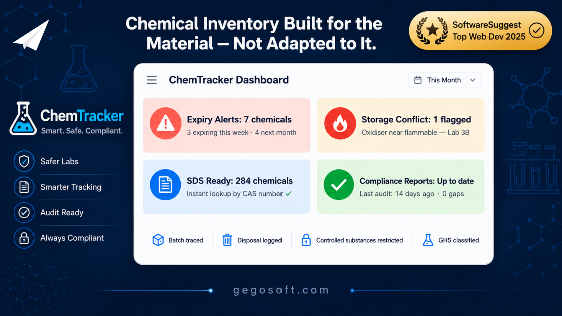 ChemTracker Chemical Inventory Management Software India_GegoSoft