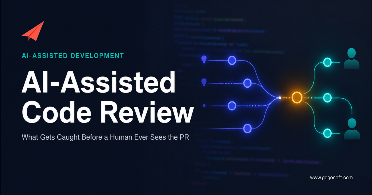 ai-assisted-code-review-workflow-gegosoft AI-assisted code review workflow before human review