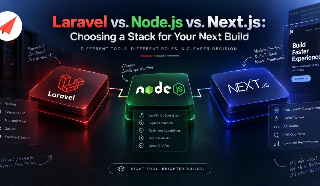 Laravel vs. Node.js vs. Next.js: Choosing a Stack for Your Next Build